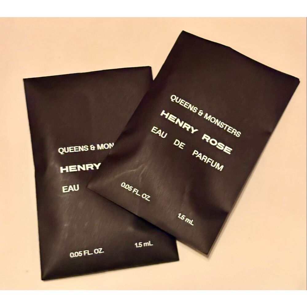 HENRY ROSE - 2 Queens & Monsters Eau de Parfum Sample Size Vials, .08 fl oz Each